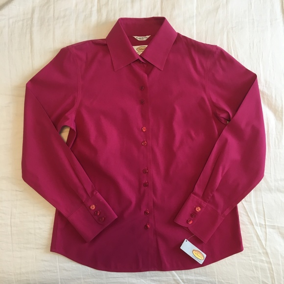 NWT Talbots Pink Button Down Shirt - Picture 3 of 7